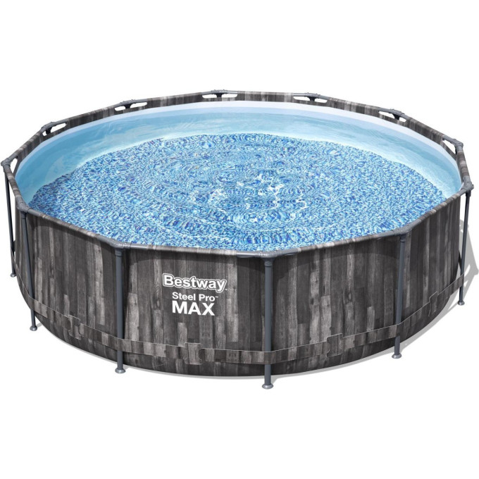 Каркасный бассейн BESTWAY STEEL PRO MAX 366х100см, 9150л + фильтр-насос 2006 л/ч, лестница 5614X BW